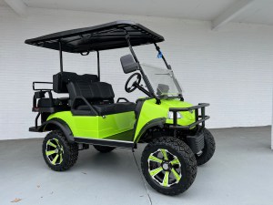 Lime Green Evolution Forester Lithium Electric Golf Cart 02